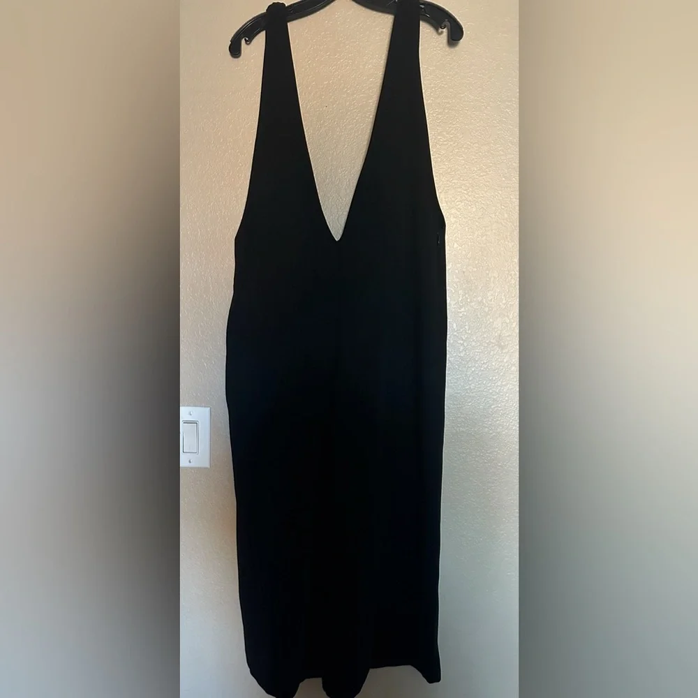 ZARA BLACK WIDE LEG JUMPSUIT - Picture 2 of 3